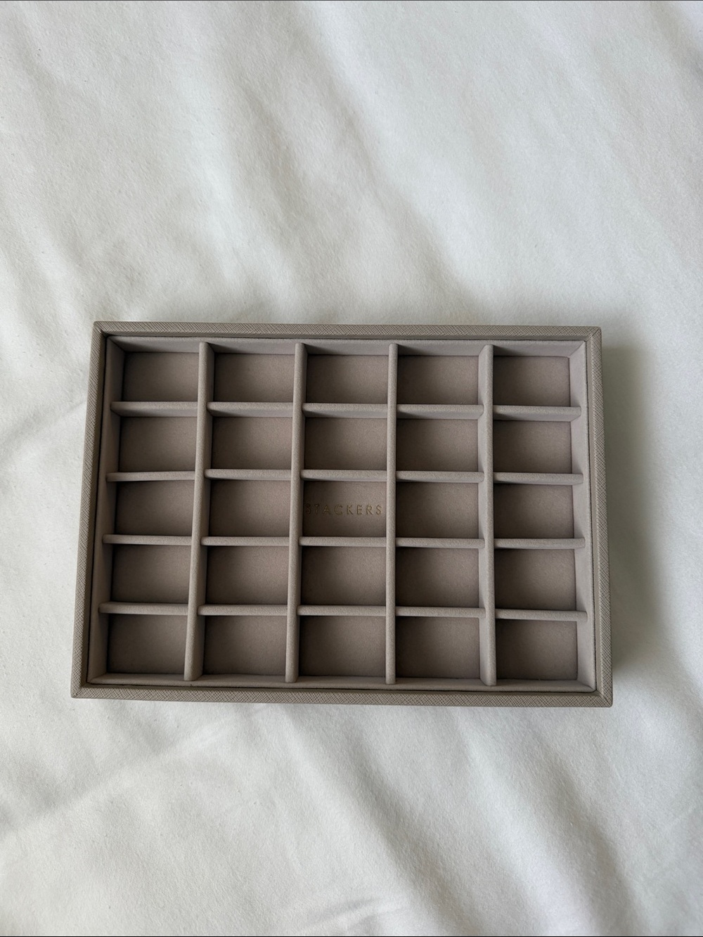 Container Store Stacker Jewelry Organizer Tray - 25 Compartment Storage